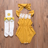 Baby Clothes Newborn Girl Infant Hollow-out Flower Outfit Sleeveless Romper Jumpsuit Size 0-24M