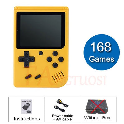 FANGTUOSI Video Game Console Mini 8 Bit 168 Games Handheld Game Have 3.0 Inch Color LCD Screen For Child Nostalgic Player