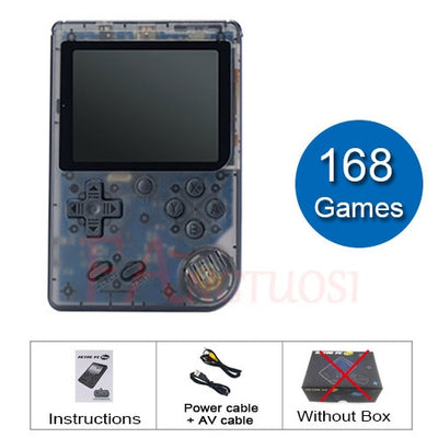 FANGTUOSI Video Game Console Mini 8 Bit 168 Games Handheld Game Have 3.0 Inch Color LCD Screen For Child Nostalgic Player