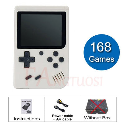 FANGTUOSI Video Game Console Mini 8 Bit 168 Games Handheld Game Have 3.0 Inch Color LCD Screen For Child Nostalgic Player