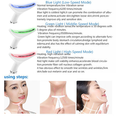 LED THERAPY NECK CARE REMOVE DOUBLE CHIN NECK DEVICE