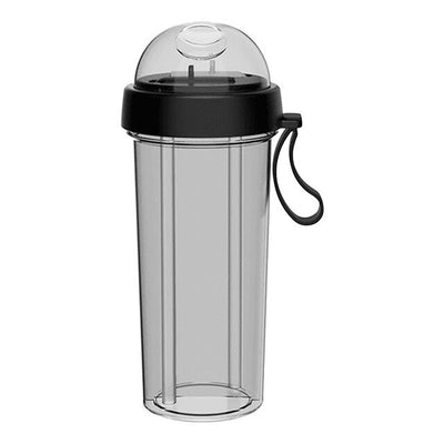 Dual Straw Separate Drink Bottle