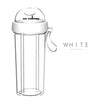 Dual Straw Separate Drink Bottle