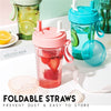 Dual Straw Separate Drink Bottle