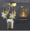 Huiran Christmas Rotary Candle Holder Merry Christmas For Home Gift New Year2021