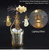 Huiran Christmas Rotary Candle Holder Merry Christmas For Home Gift New Year2021