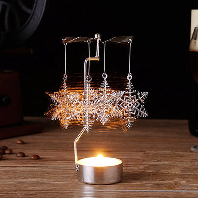 Huiran Christmas Rotary Candle Holder Merry Christmas For Home Gift New Year2021