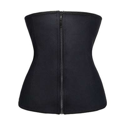 Latex Waist Trainer Body Shaper Women Corsets with Zipper Cincher Corset Top